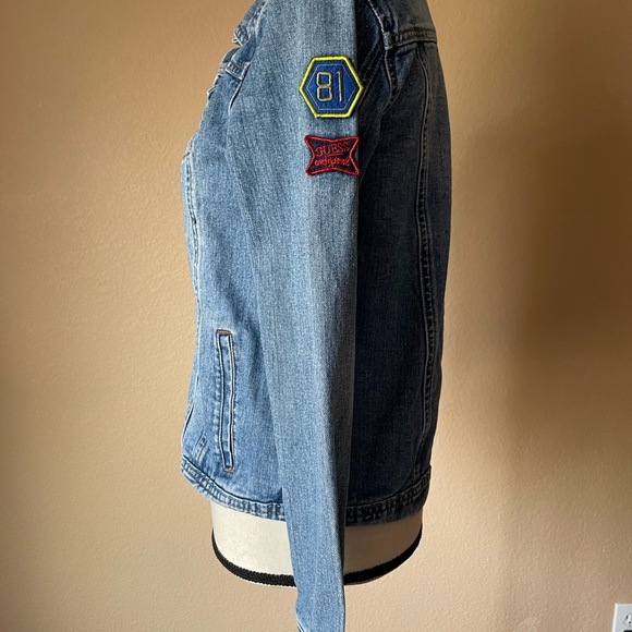 GUESS Denim Jacket Blue Girls 14, Fits Adult XS - Picture 11 of 13